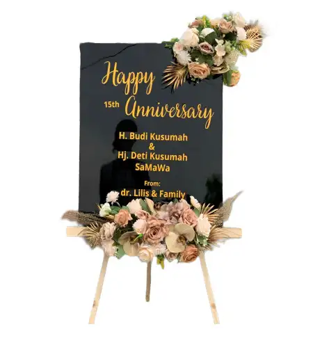 Papan Bunga Akrilik taman sidoarjo