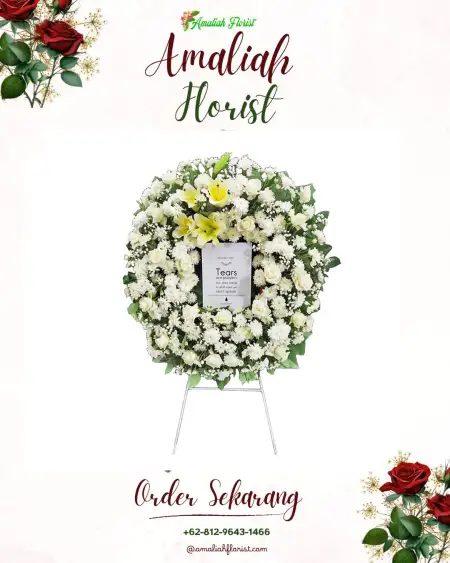 Krans Bunga Duka taman sidoarjo